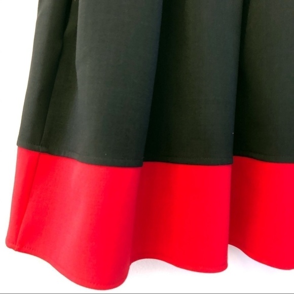 Closet LONDON Color Block Fit and Flare Sleeveless Dress Size 6 in Black and Red - Picture 4 of 11